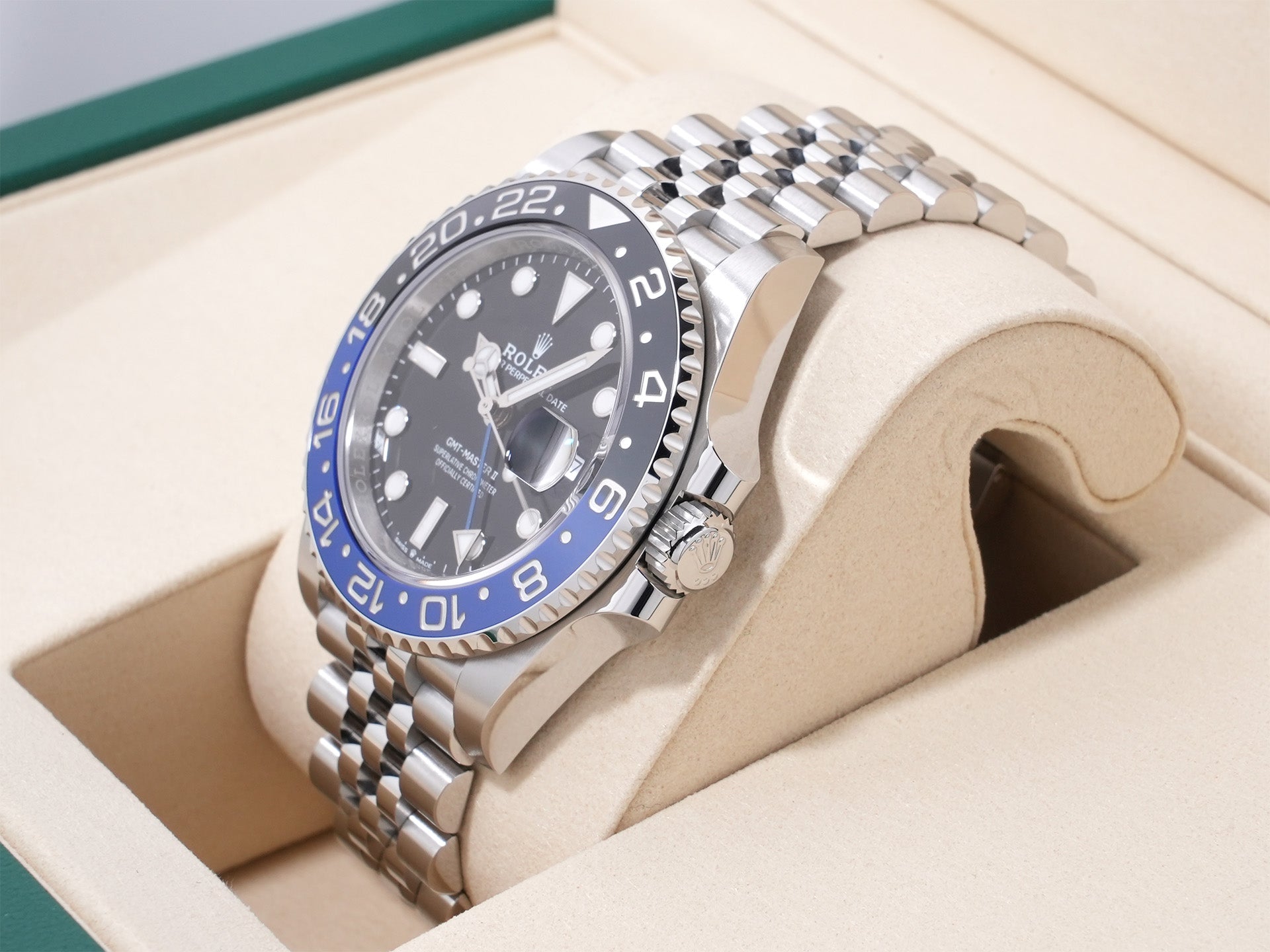 Rolex GMT-Master II Ref. 126710BLNR SS Black Dial Jubilee Bracelet Unused 9wupngr7