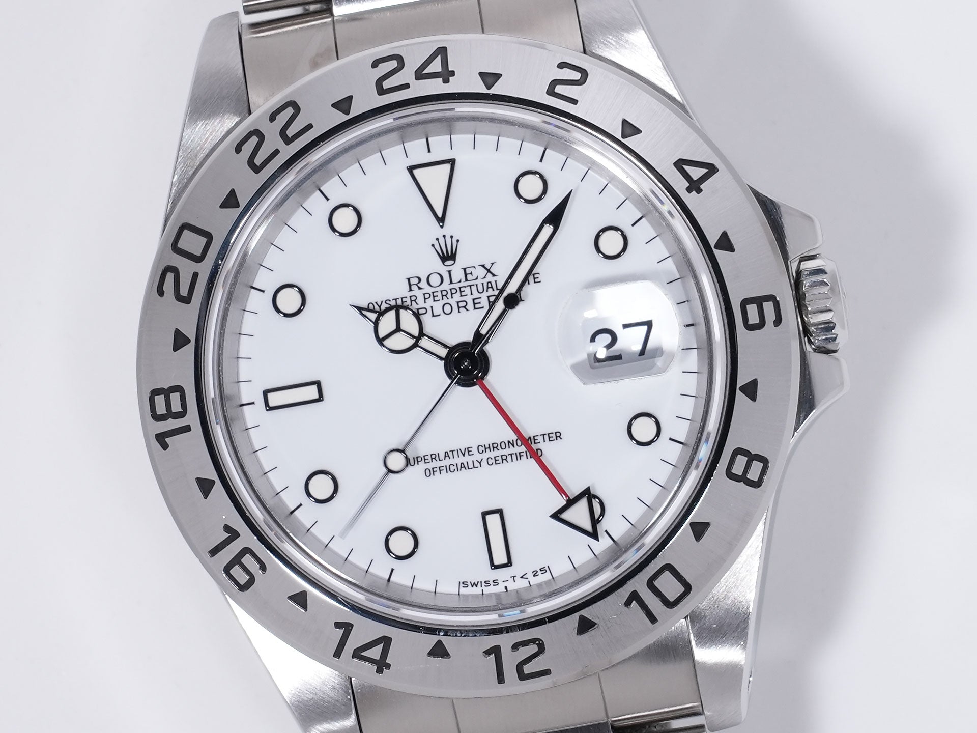 ロレックス エクスプローラーII Ref.16570 SS ホワイト文字盤 中古 en8peofm