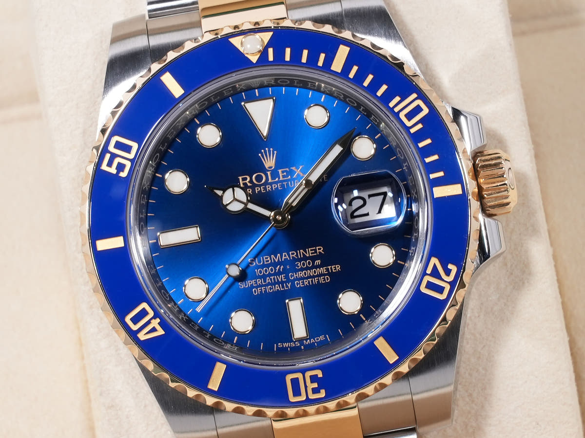 ロレックス サブマリーナー デイト Ref.116613LB SS/YG ブルー文字盤 中古 xamif5bp