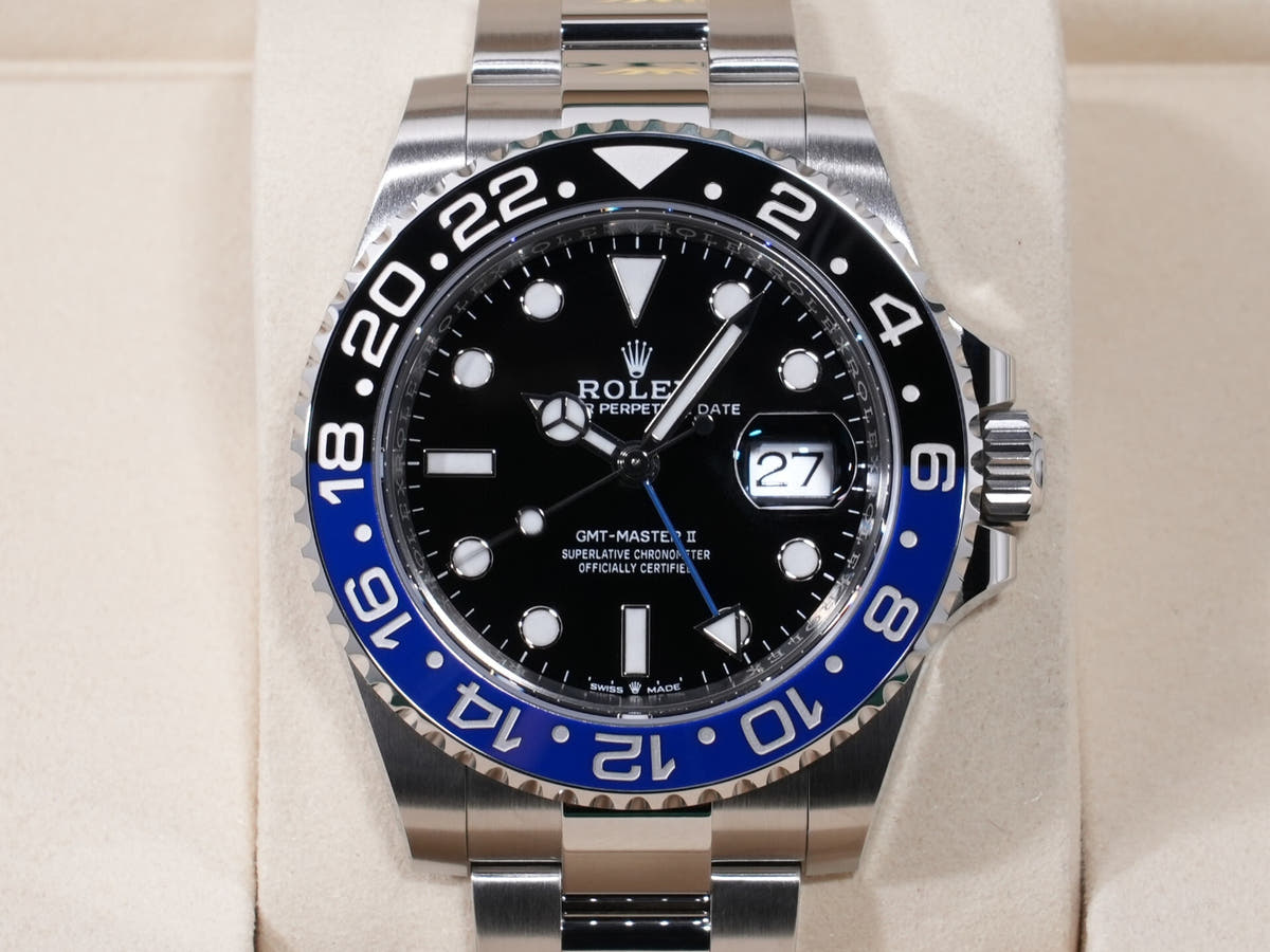 Rolex GMT-Master II Ref. 126710BLNR SS Black Dial Oyster Bracelet Unused rx5ky9yd