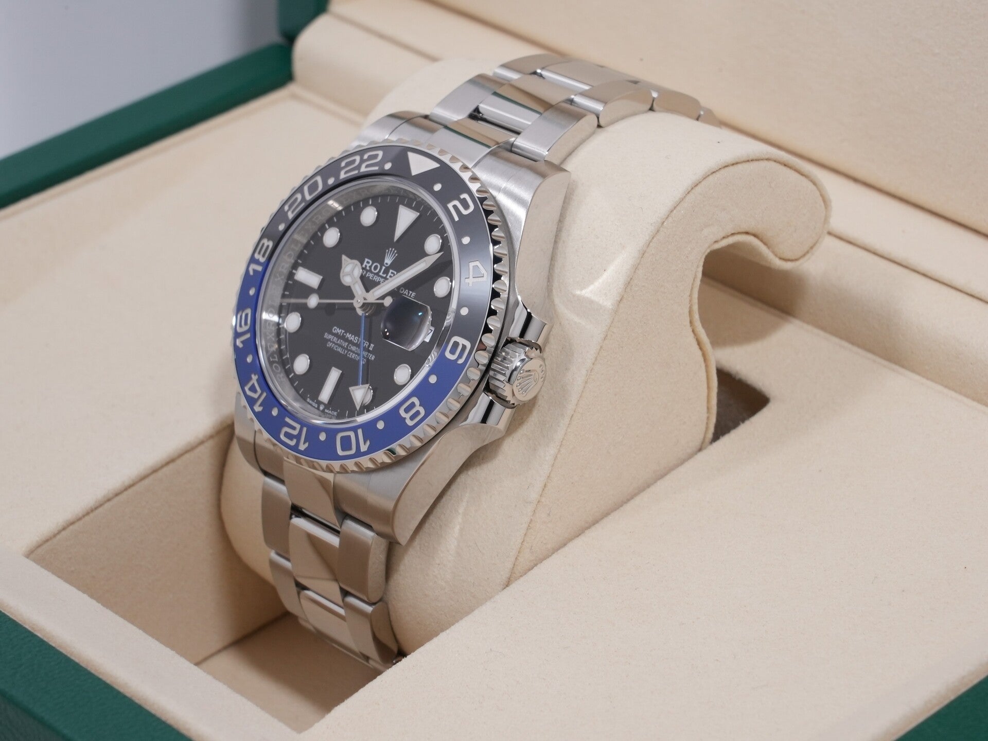 Rolex GMT-Master II Ref. 126710BLNR SS Black Dial Oyster Bracelet Unused rx5ky9yd