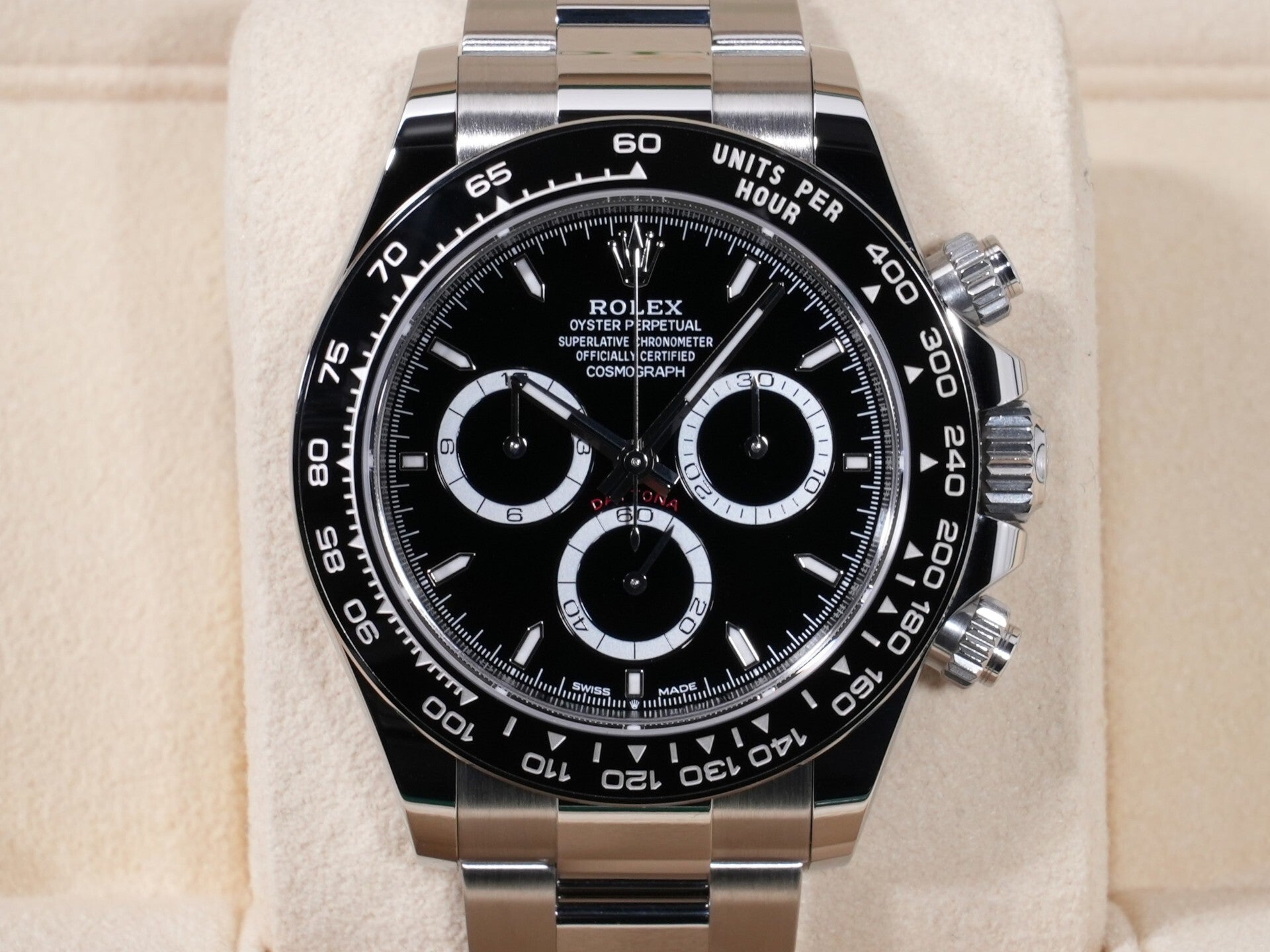 ロレックス デイトナ Ref.126500LN SS ブラック文字盤 未使用 z47q44cf