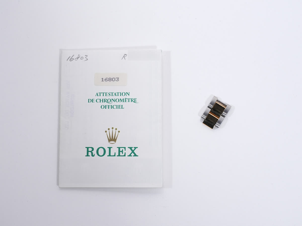 ロレックス サブマリーナー デイト Ref.16803 SS/YG ブルー文字盤 中古 4uxu7vcf