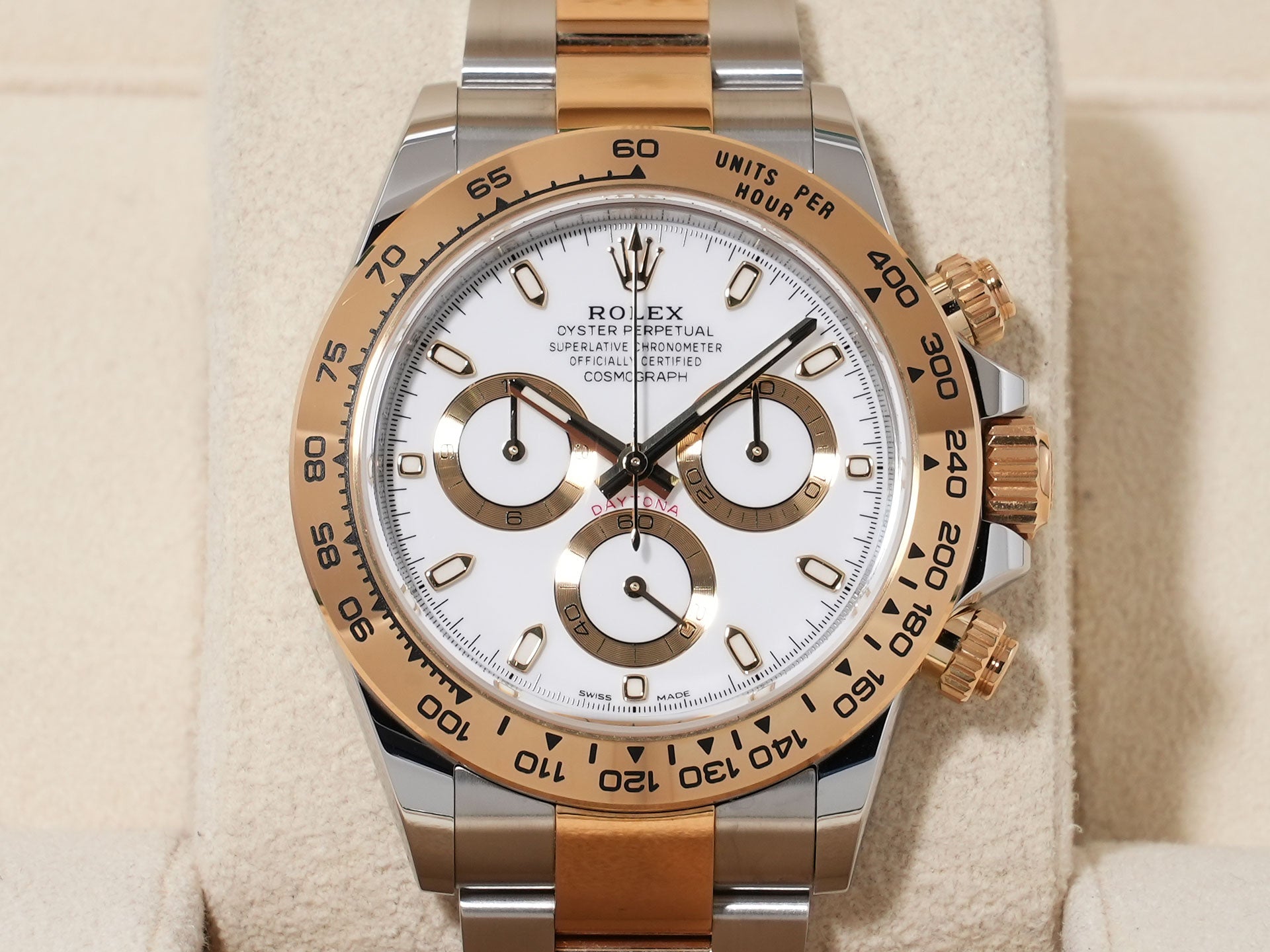 Rolex Daytona Ref. 116503 SS/YG White Dial, Excellent Condition 9x5u7jmg