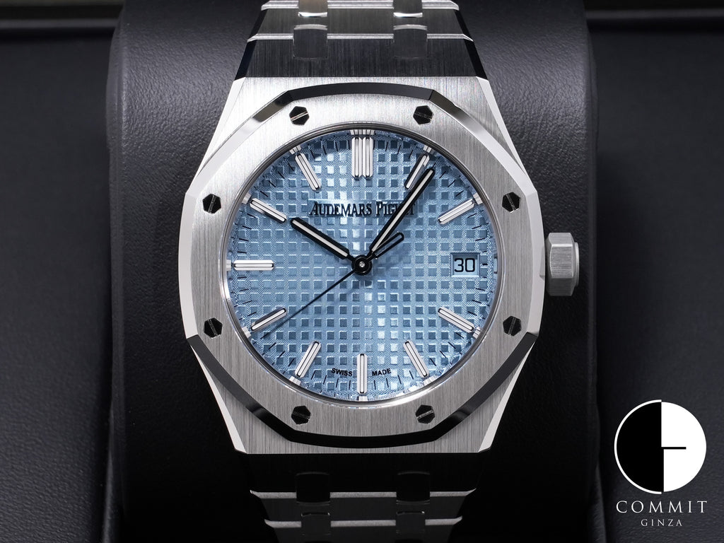 Audemars Piguet Royal Oak 50th Anniversary Ref. 15550ST.OO.1356ST.04 Stainless Steel Light Blue Dial