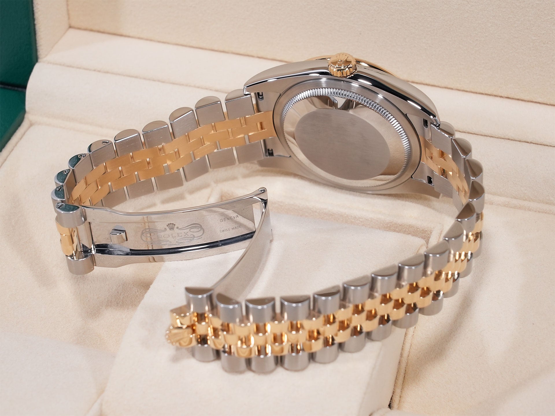 ロレックス デイトジャスト Ref.116243G SS/YG ブラックx10Pダイヤ文字盤 美品 hffu287d
