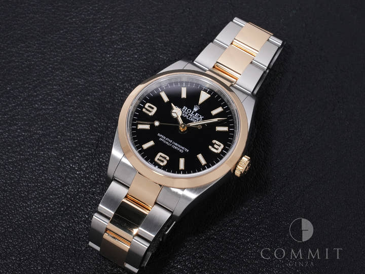 Rolex Explorer 36 Ref. 124273 Stainless Steel/Yellow Gold Black Dial