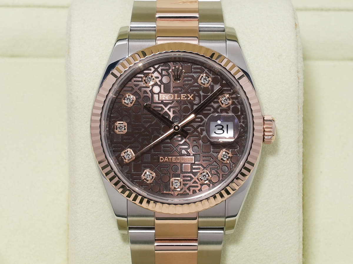 Rolex Datejust 36 Ref. 126231 SS/ERG Chocolate x Hologram Dial Oyster Bracelet, Excellent Condition 9e9fohg3