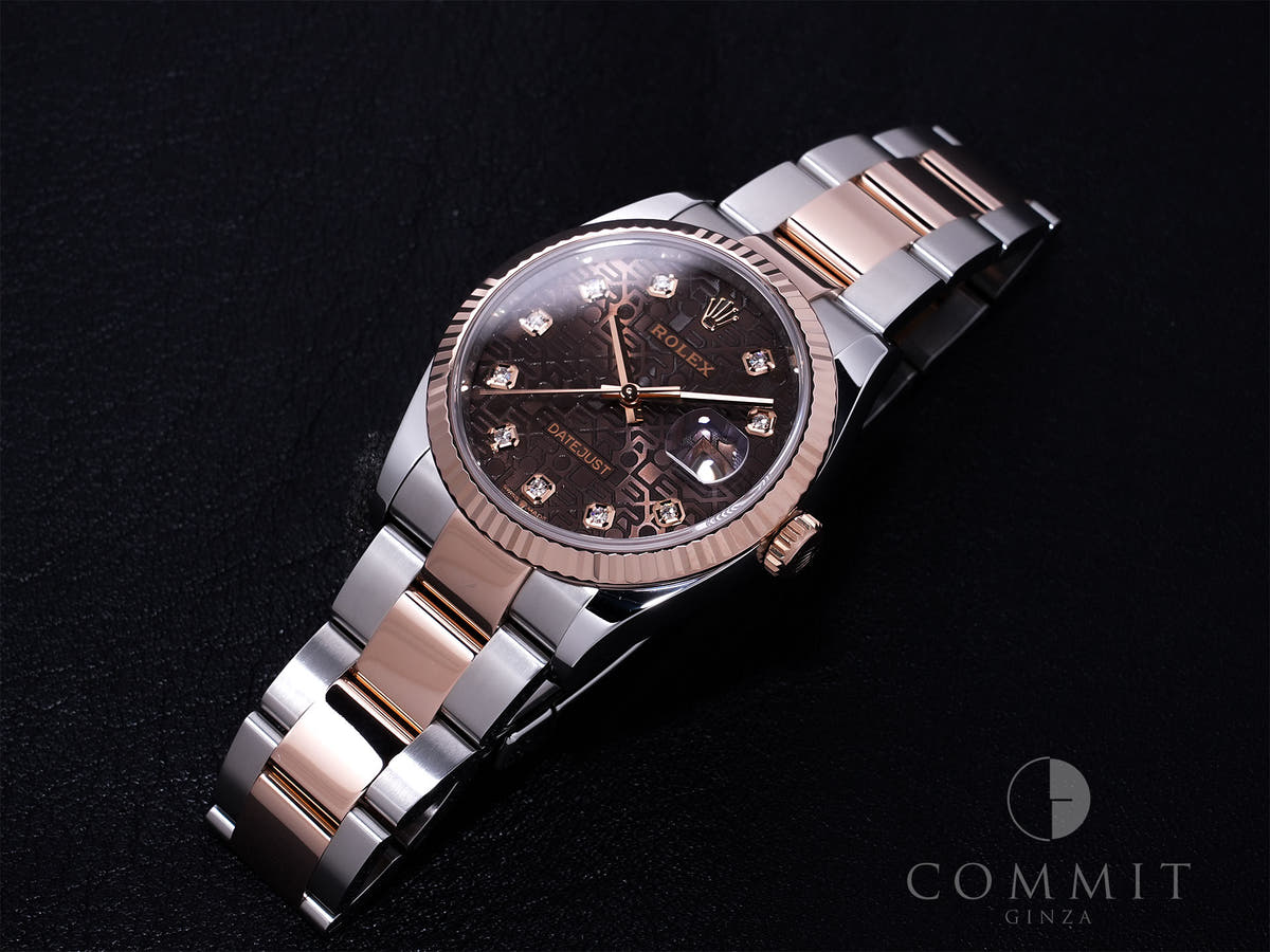 Rolex Datejust 36 Ref. 126231 SS/ERG Chocolate x Hologram Dial Oyster Bracelet, Excellent Condition 9e9fohg3