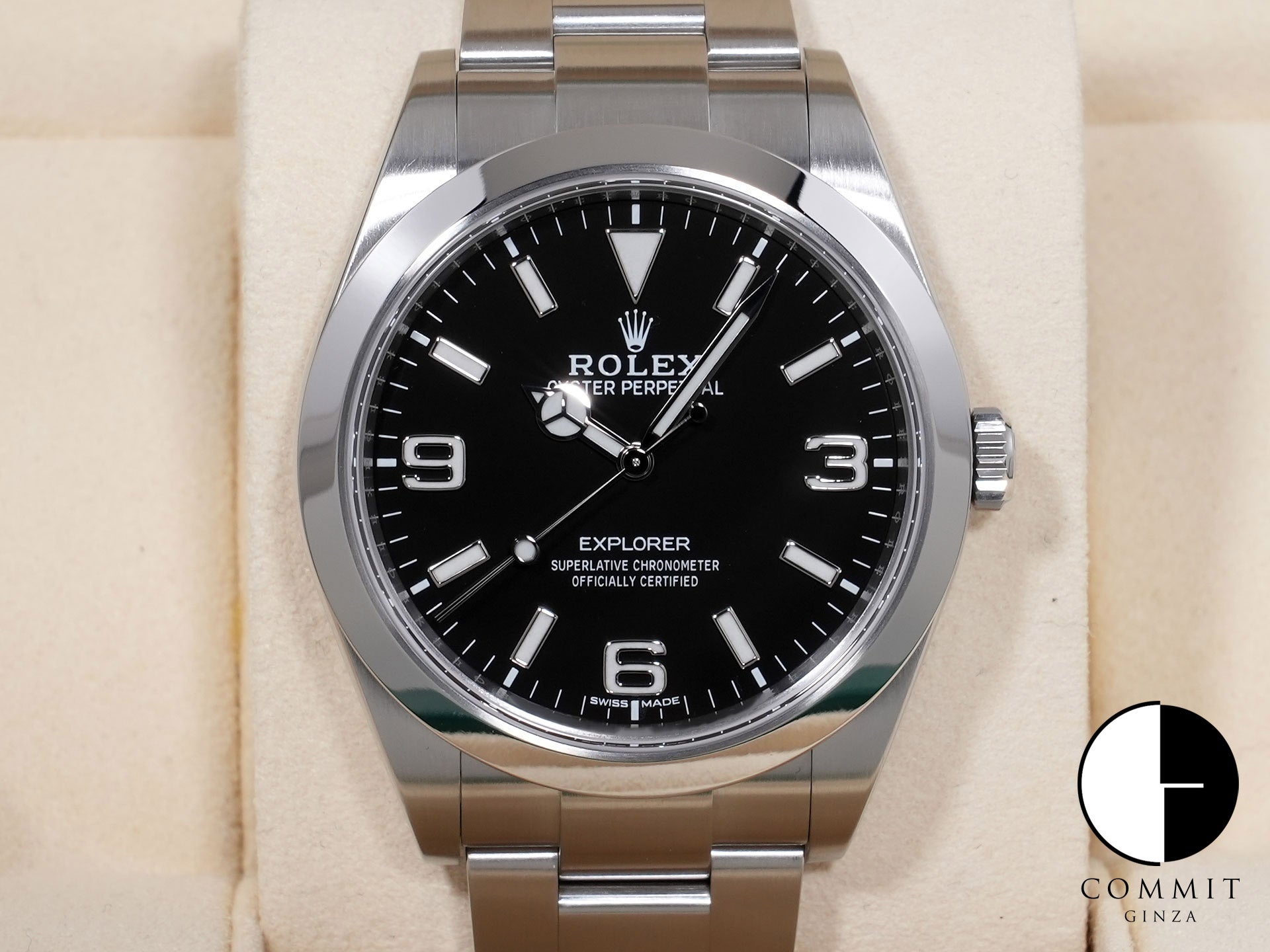ロレックス エクスプローラーI Ref.214270 SS ブラック文字盤 美品 fmy76csj