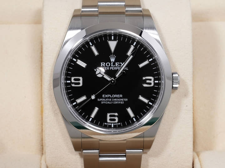 Rolex Explorer I Ref. 214270 Stainless Steel Black Dial