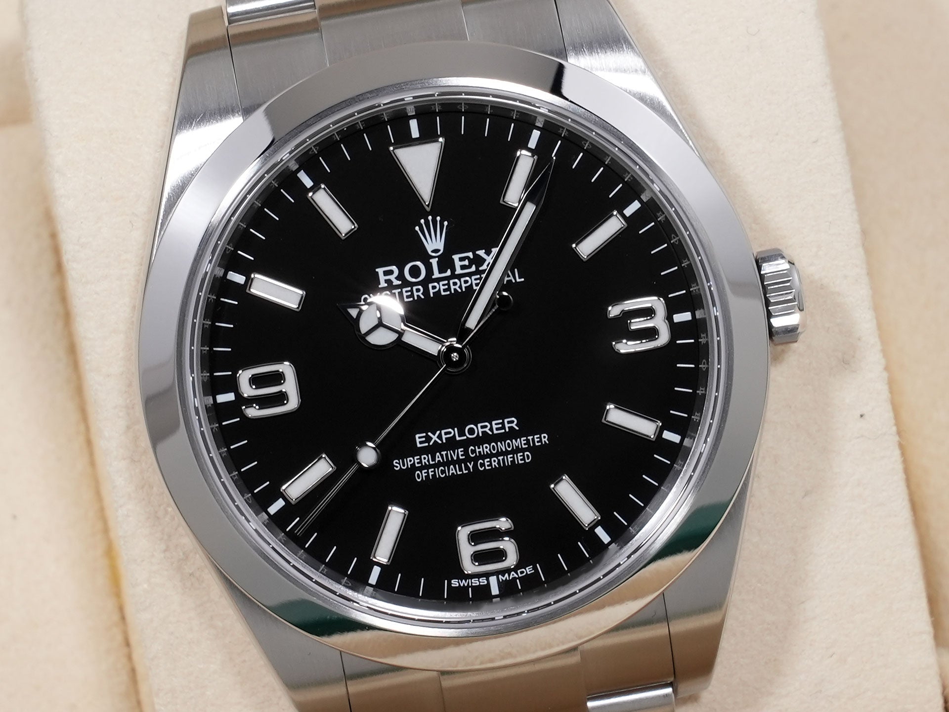 Rolex Explorer I Ref. 214270 Stainless Steel Black Dial