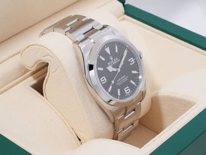 Rolex Explorer I Ref. 214270 Stainless Steel Black Dial