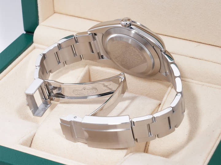 Rolex Explorer I, Mirror Black Dial, Ref. 214270, Stainless Steel
