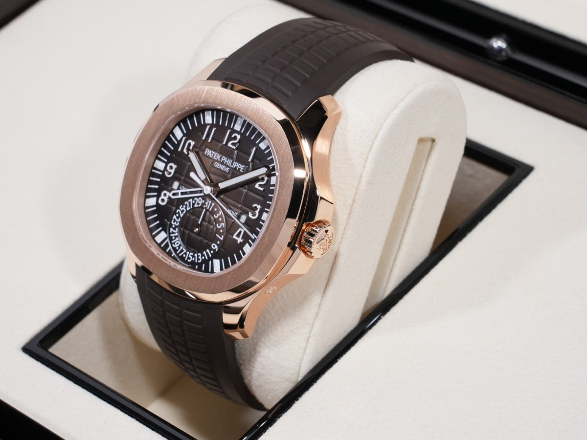 パテックフィリップ アクアノート Ref.5164R-001 18KRG ブラウン エンボス文字盤 未使用 jcx9oqi2