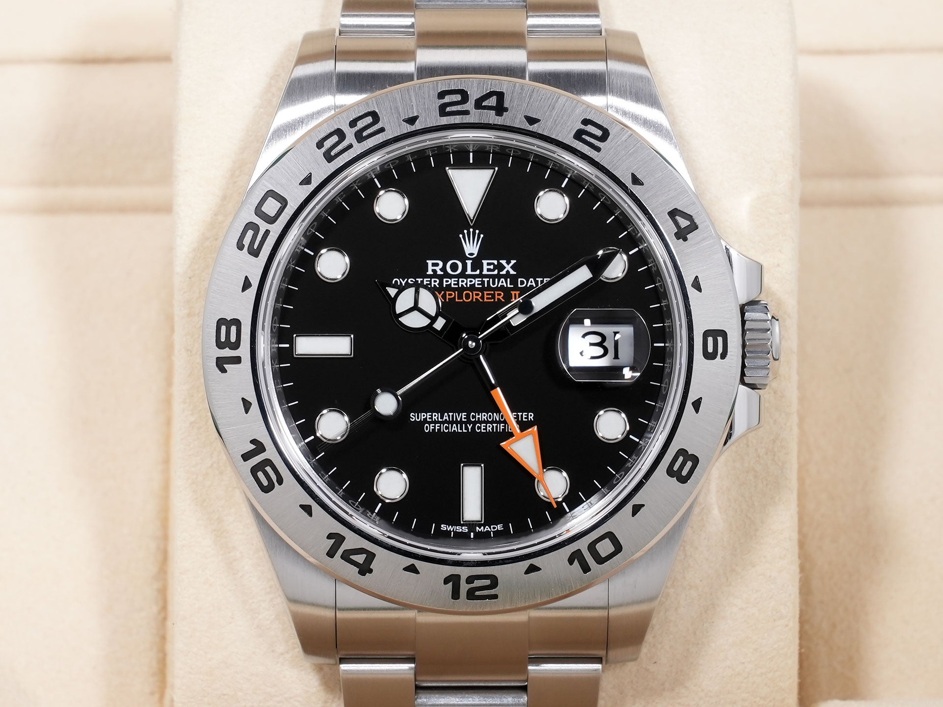 ロレックス エクスプローラーII Ref.216570 SS ブラック文字盤 美品 prfqx3jw