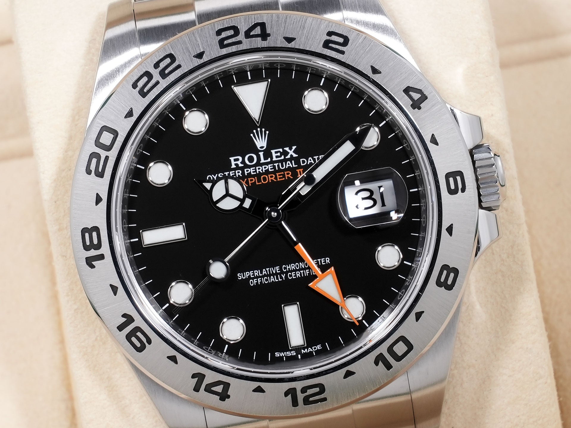 ロレックス エクスプローラーII Ref.216570 SS ブラック文字盤 美品 prfqx3jw