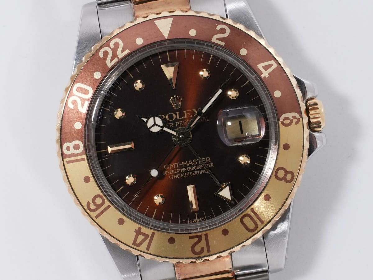 ロレックス GMTマスター Ref.1675/3 SS/YG ブラウン文字盤 オイスターブレスレット 中古 u6skuoci