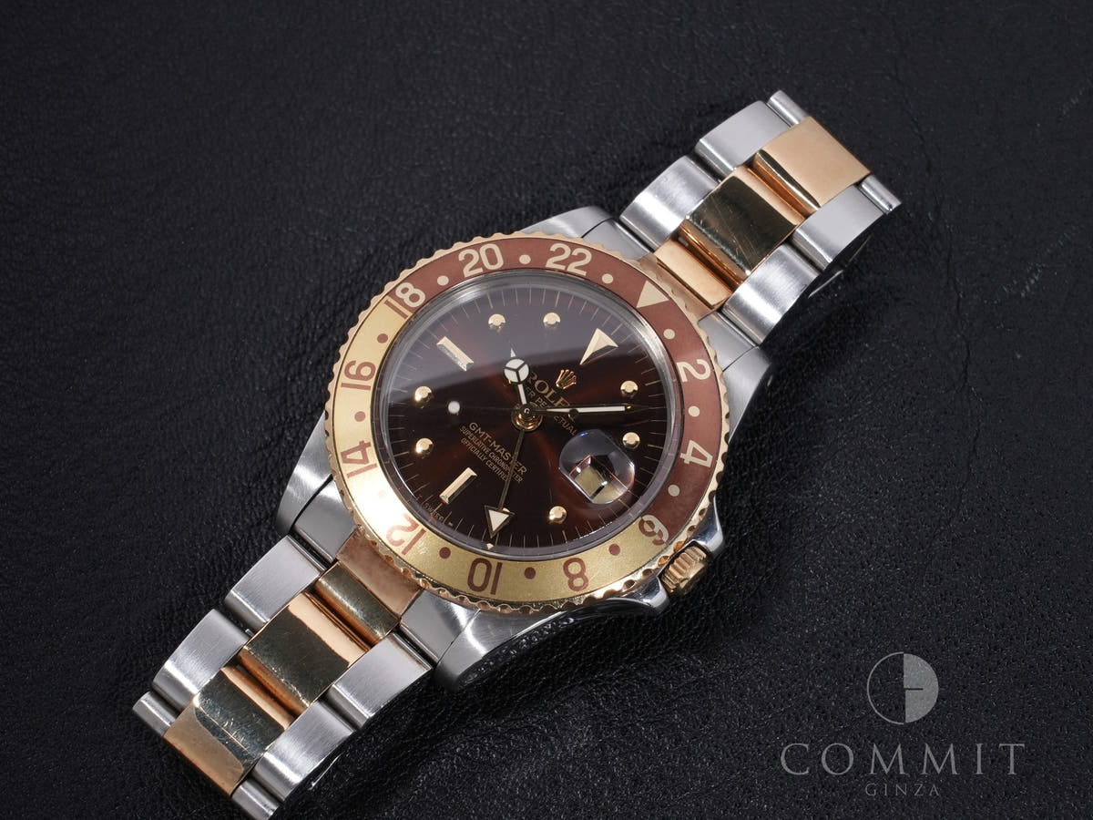 ロレックス GMTマスター Ref.1675/3 SS/YG ブラウン文字盤 オイスターブレスレット 中古 u6skuoci