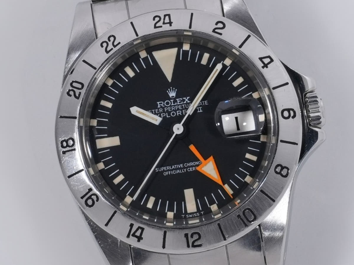 ロレックス エクスプローラーII Ref.1655 SS ブラック文字盤 中古 z4ih6n77