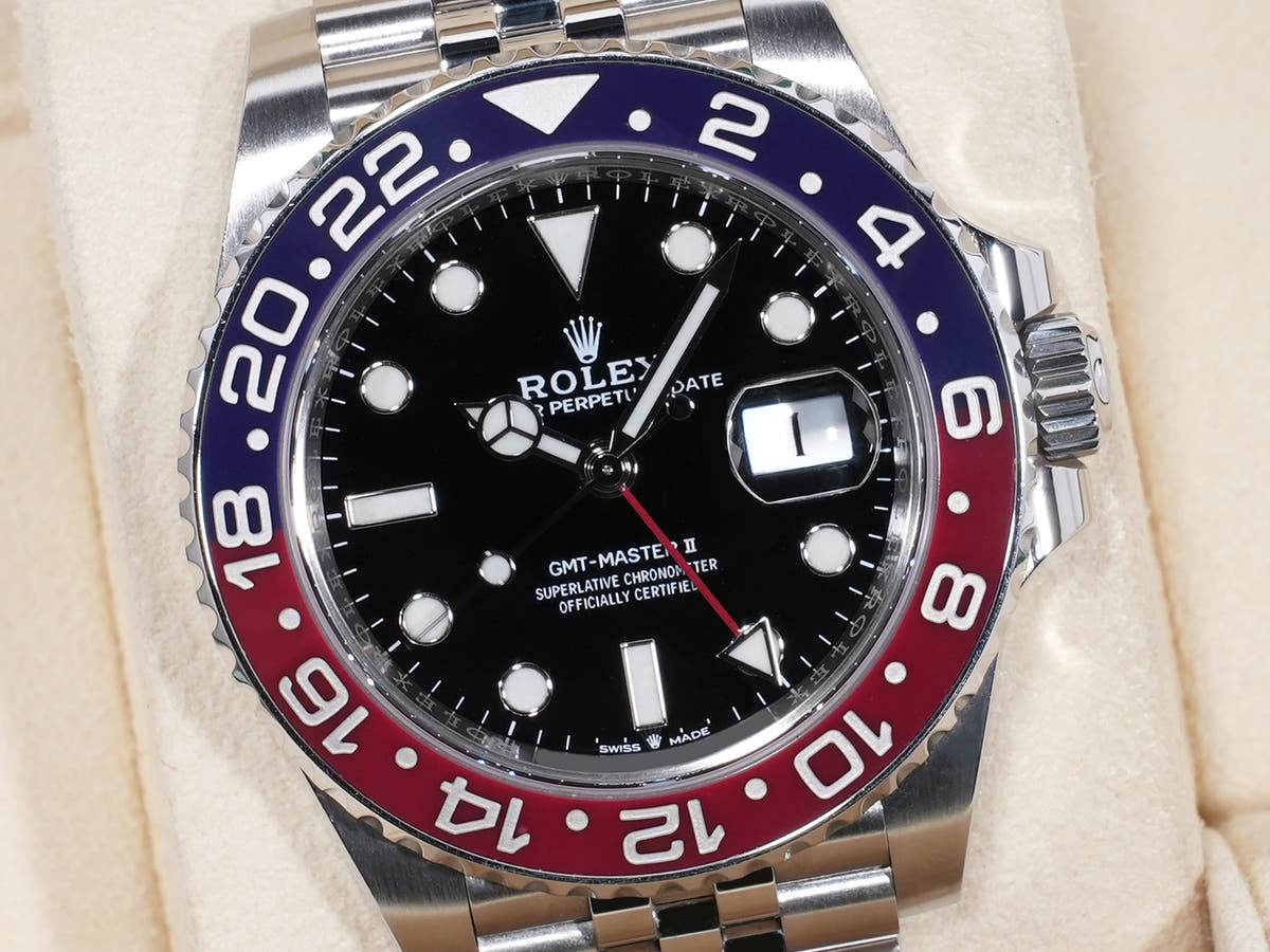 ロレックス GMTマスターII Ref.126710BLRO SS ブラック文字盤 ジュビリーブレスレット 中古 78otduom