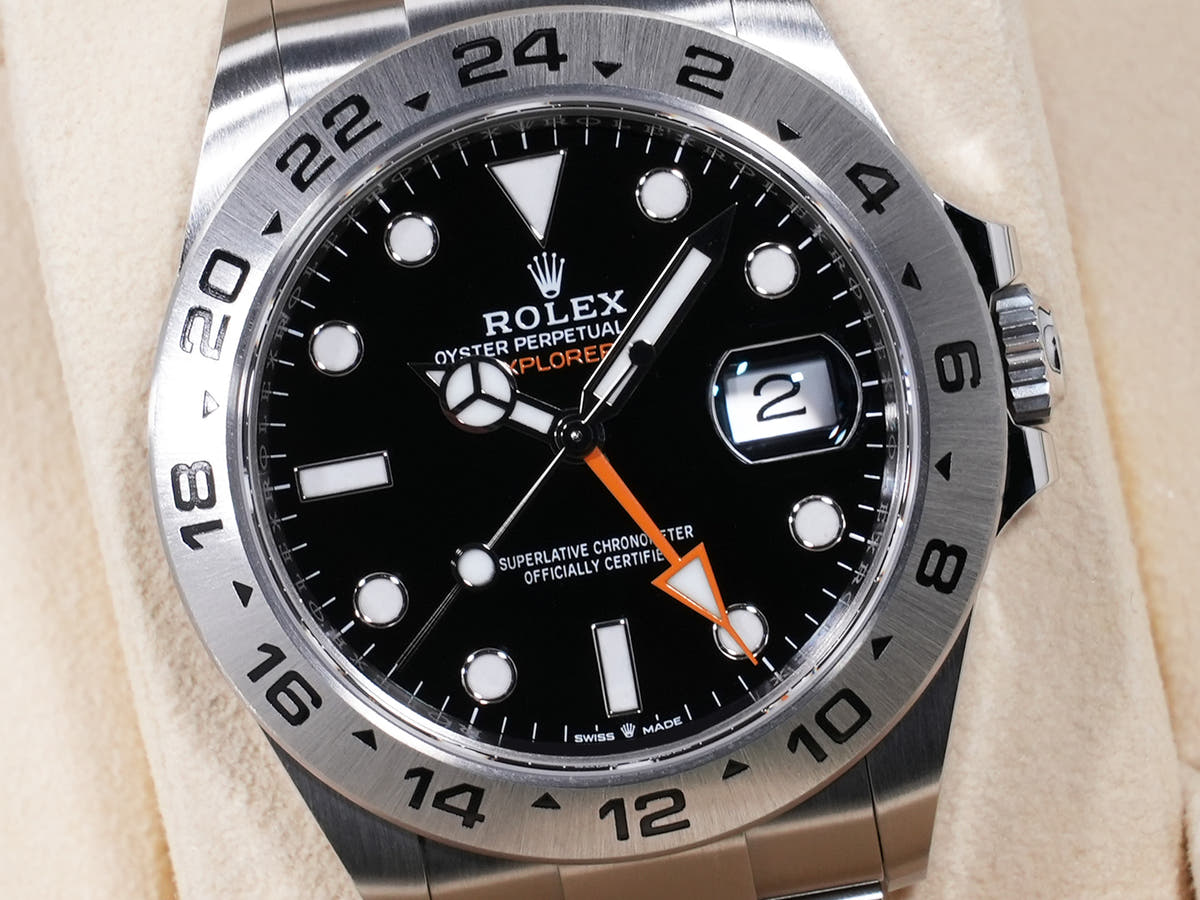 ロレックス エクスプローラーII Ref.226570 SS ブラック文字盤 美中古 p7tcyxu3