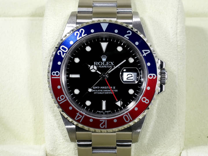 Rolex GMT-Master II Ref. 16710 Stainless Steel Black Dial Oyster Bracelet