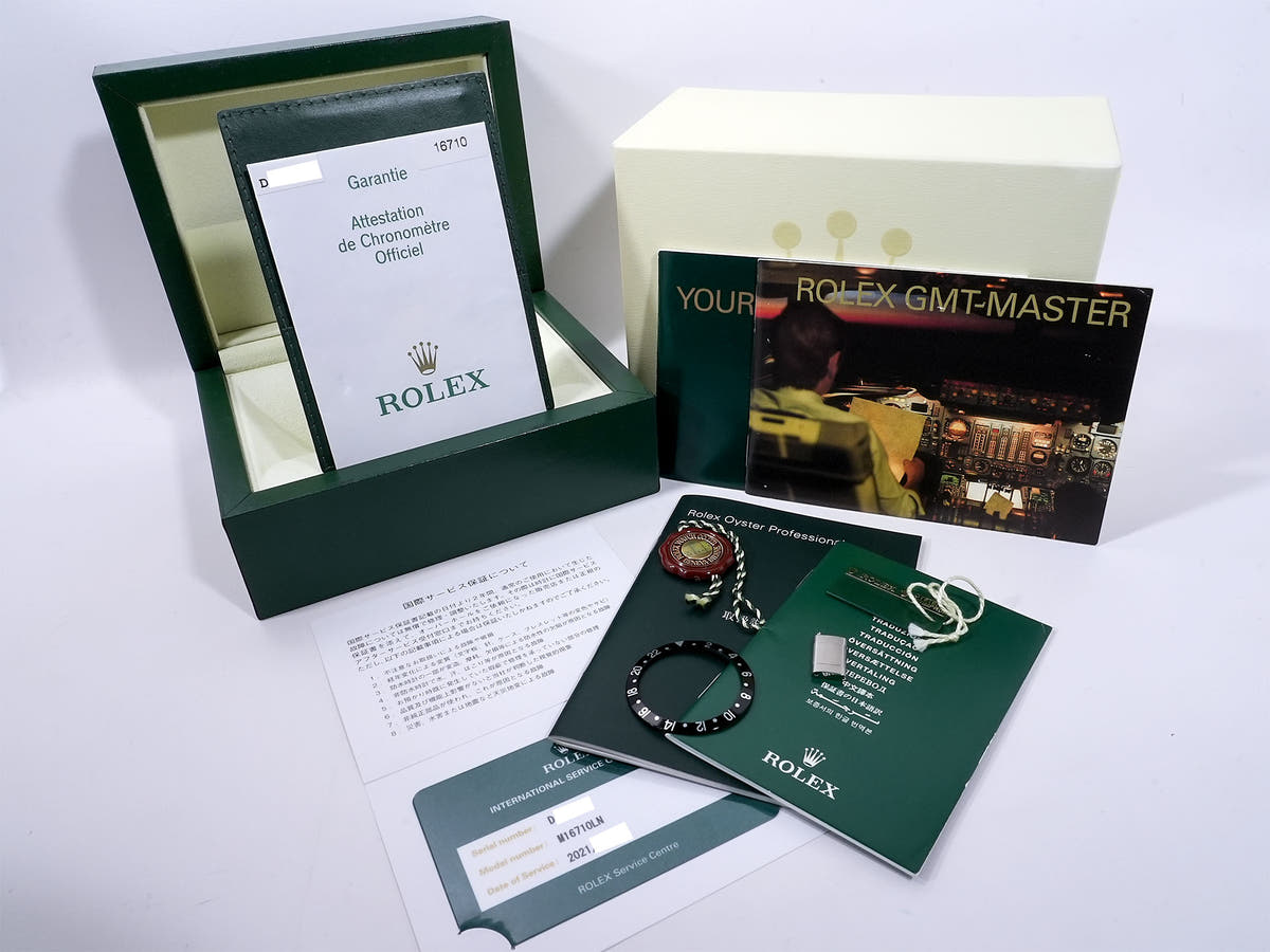 ロレックス GMTマスターII Ref.16710 SS ブラック文字盤 オイスターブレスレット 美中古 rmien5tw
