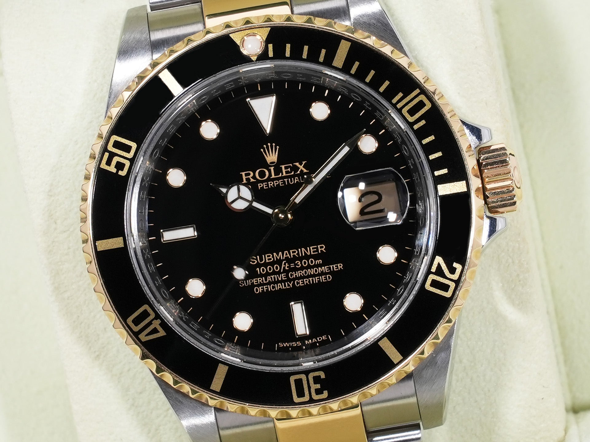 ロレックス サブマリーナー デイト Ref.16613LN SS/YG ブラック文字盤 中古 wcpoyf3s
