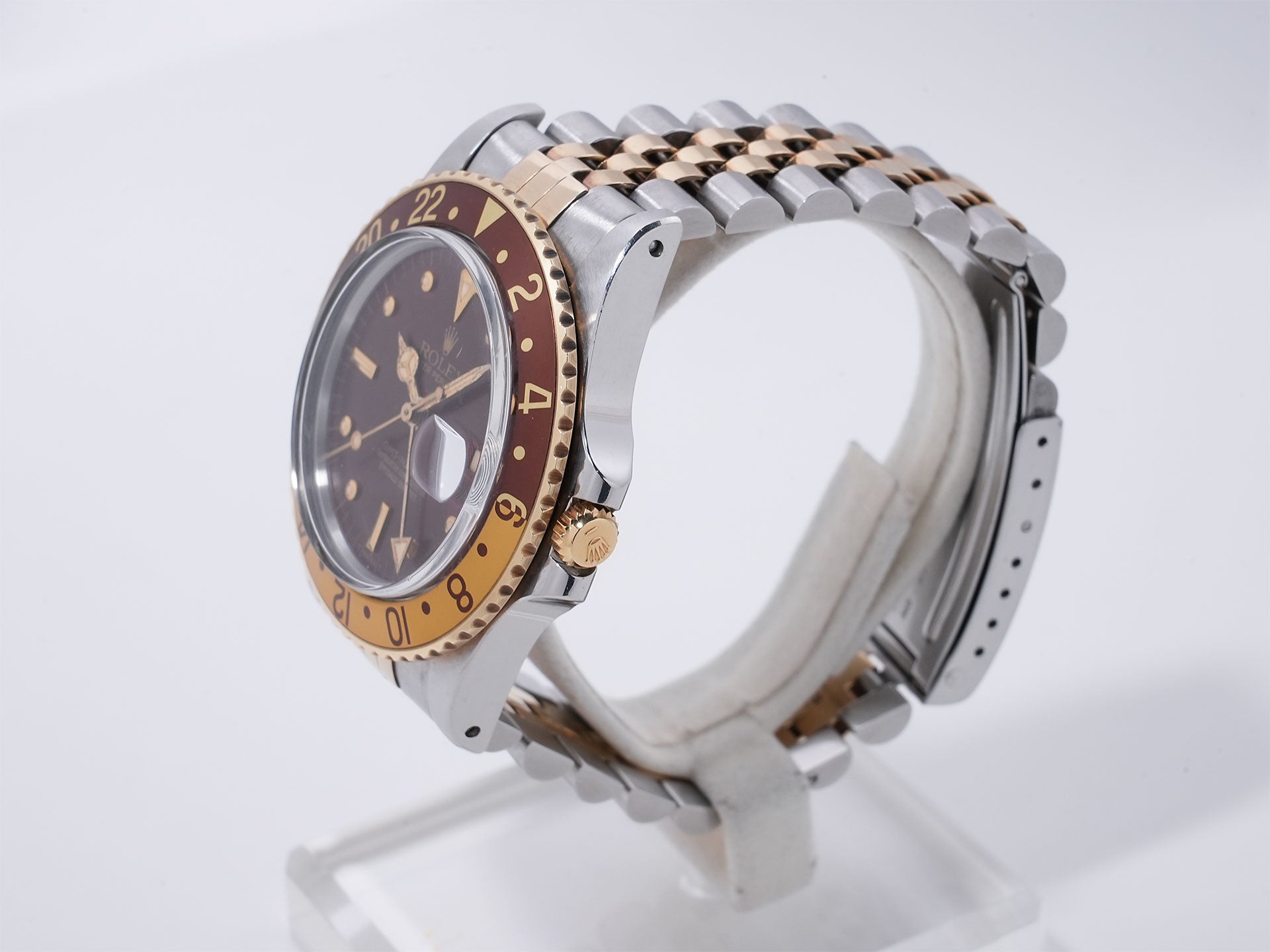ロレックス GMTマスター Ref.16753 SS/YG ブラウン文字盤 ジュビリーブレスレット 中古 cdgbmz9w