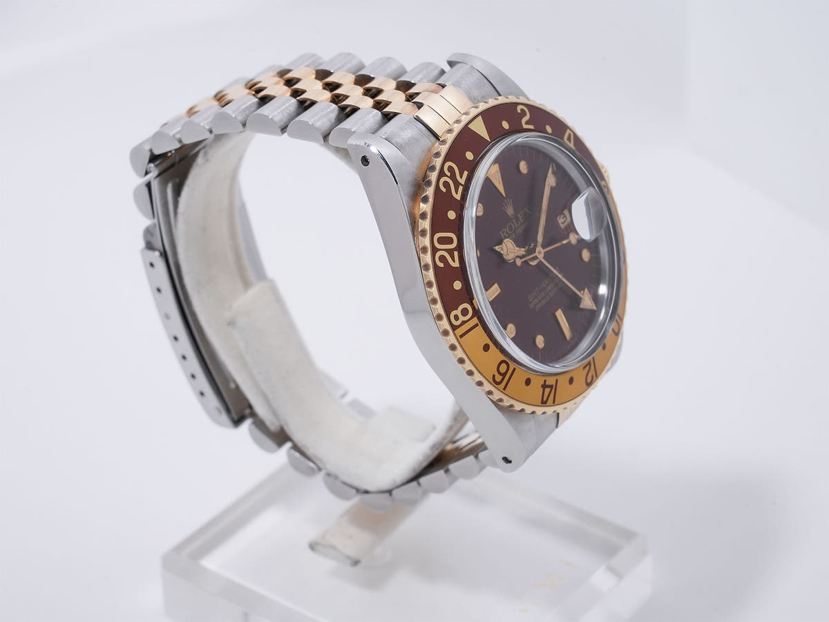 ロレックス GMTマスター Ref.16753 SS/YG ブラウン文字盤 ジュビリーブレスレット 中古 cdgbmz9w