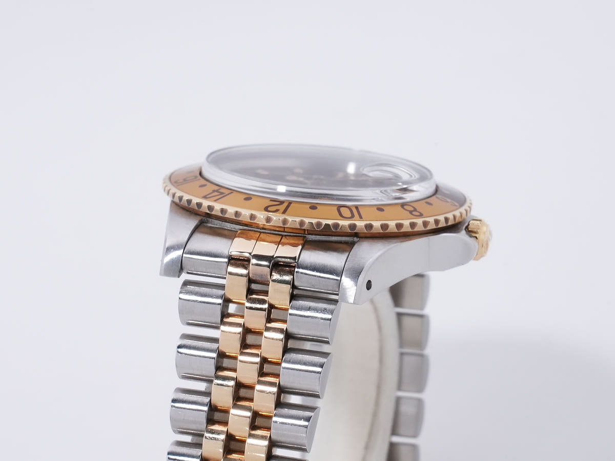 ロレックス GMTマスター Ref.16753 SS/YG ブラウン文字盤 ジュビリーブレスレット 中古 cdgbmz9w
