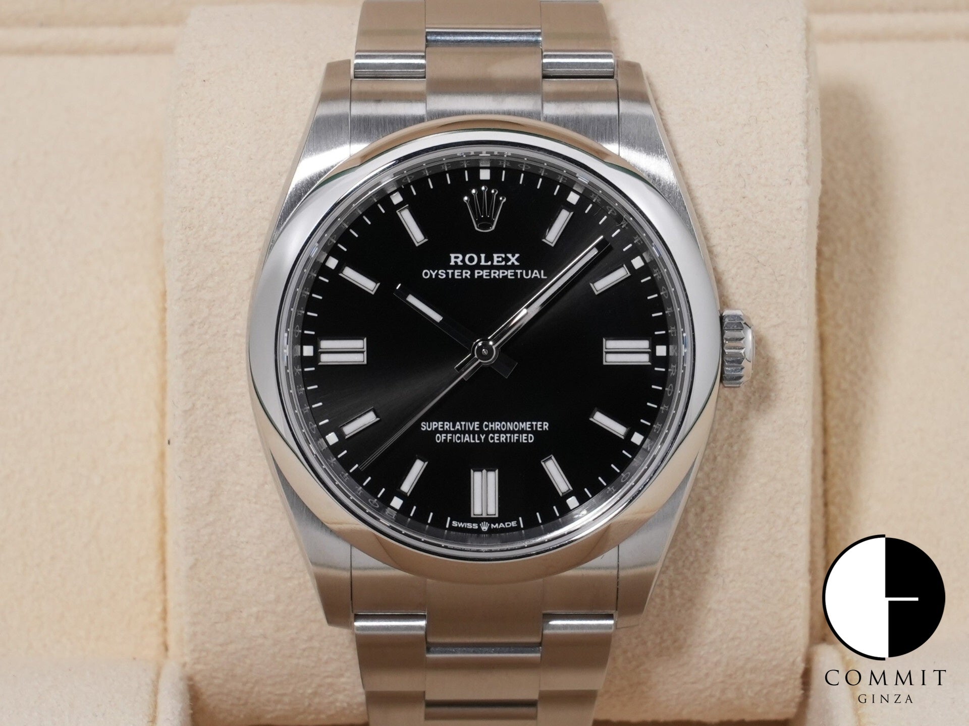 ロレックス オイスターパーペチュアル36 Ref.126000 SS ブラック文字盤 未使用 beu9rpyn