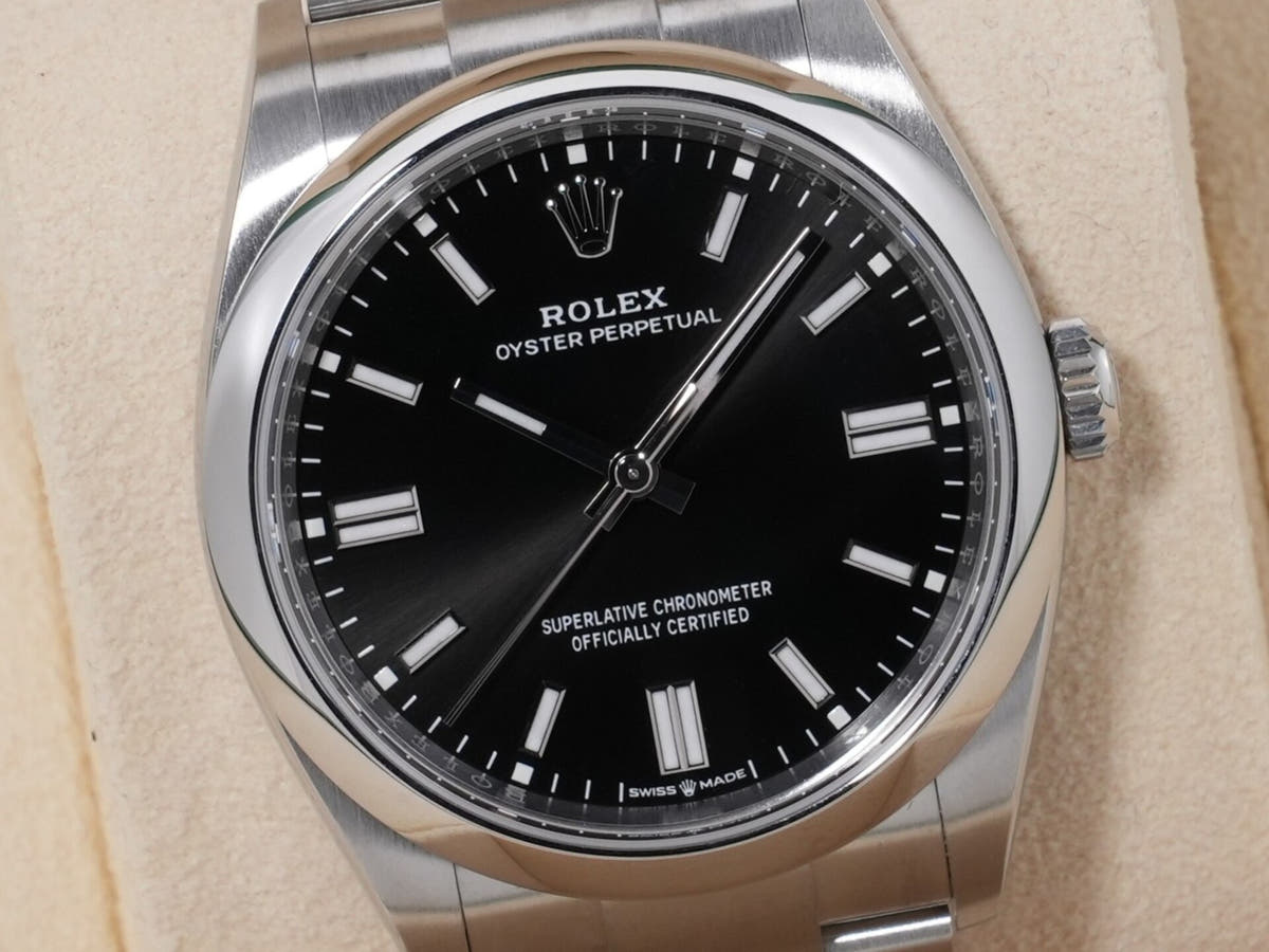 ロレックス オイスターパーペチュアル36 Ref.126000 SS ブラック文字盤 未使用 beu9rpyn