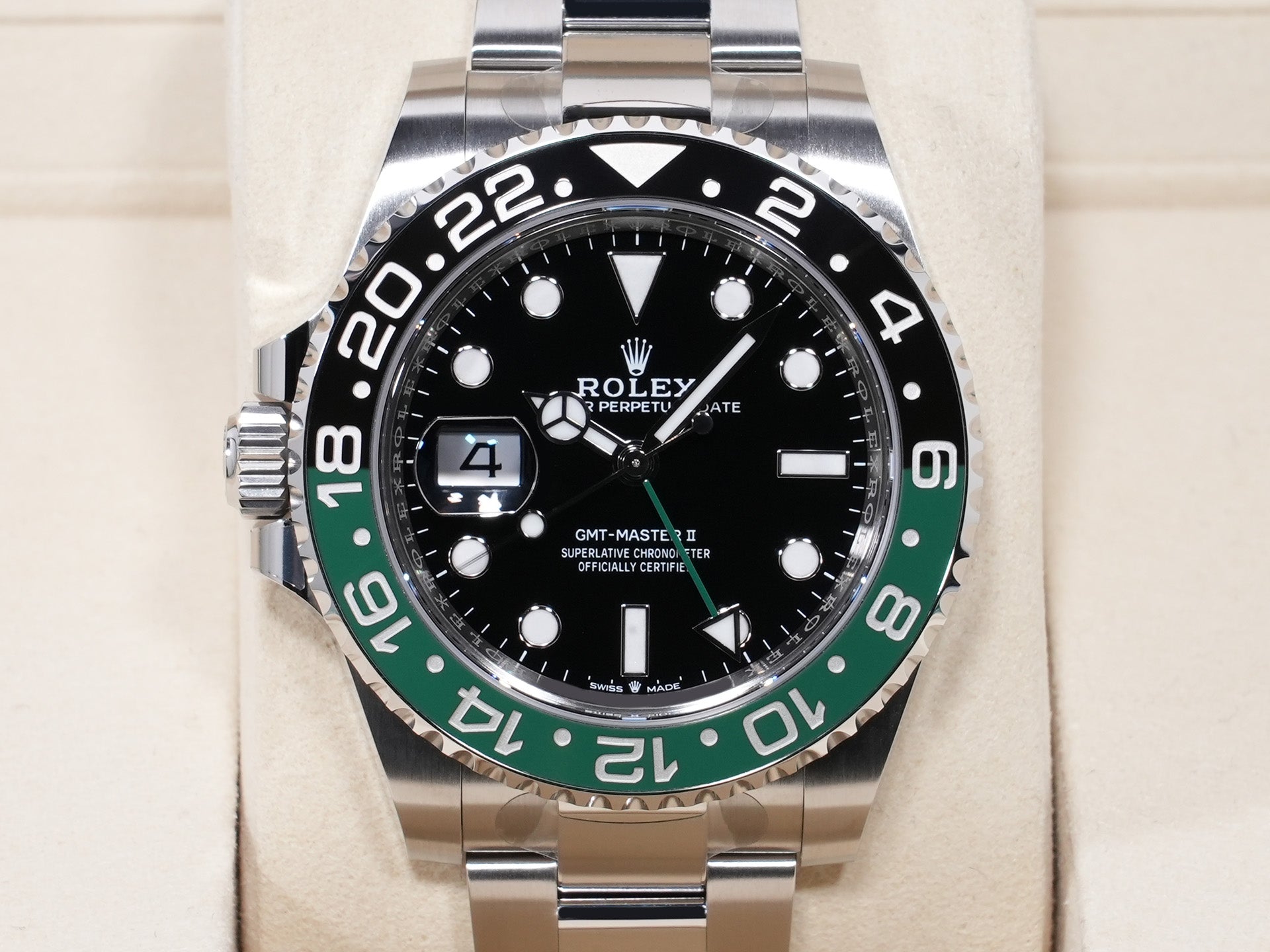 Rolex GMT-Master II Ref. 126720VTNR, stainless steel, black dial, Oyster bracelet, unused.  (5gft6ica appears to be an internal reference number and not part of the product description)