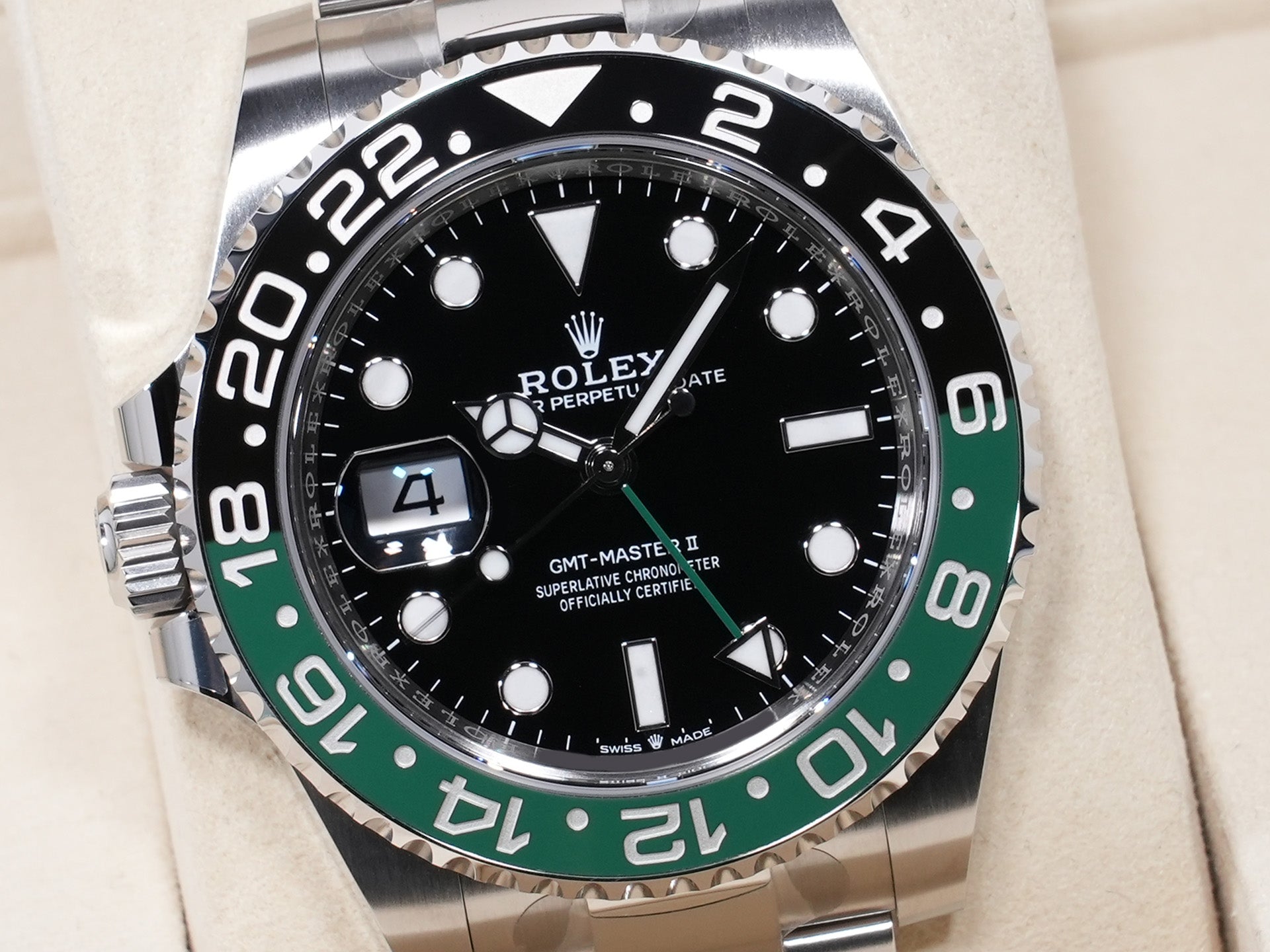 Rolex GMT-Master II Ref. 126720VTNR, stainless steel, black dial, Oyster bracelet, unused.  (5gft6ica appears to be an internal reference number and not part of the product description)