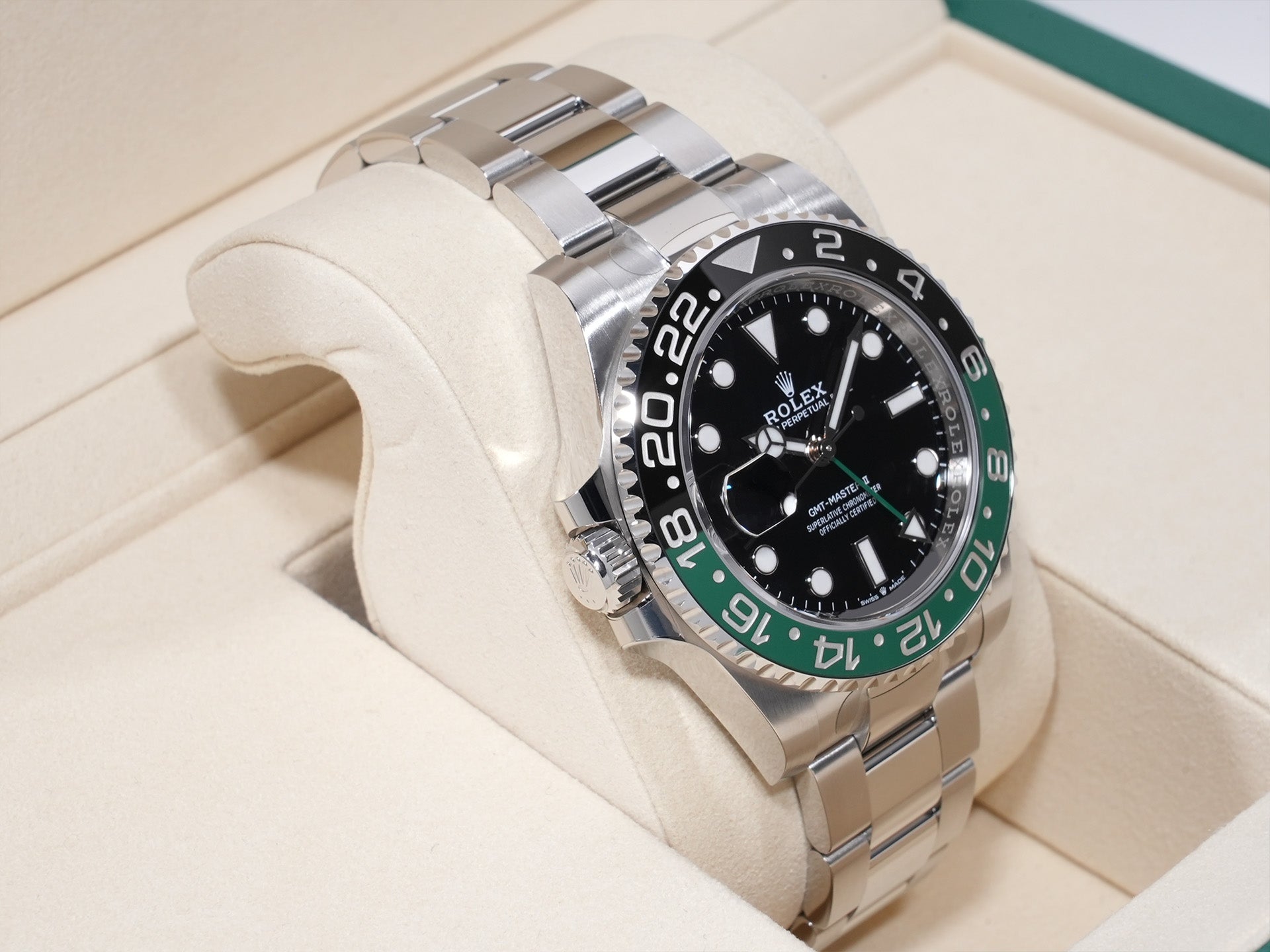 Rolex GMT-Master II Ref. 126720VTNR, stainless steel, black dial, Oyster bracelet, unused.  (5gft6ica appears to be an internal reference number and not part of the product description)
