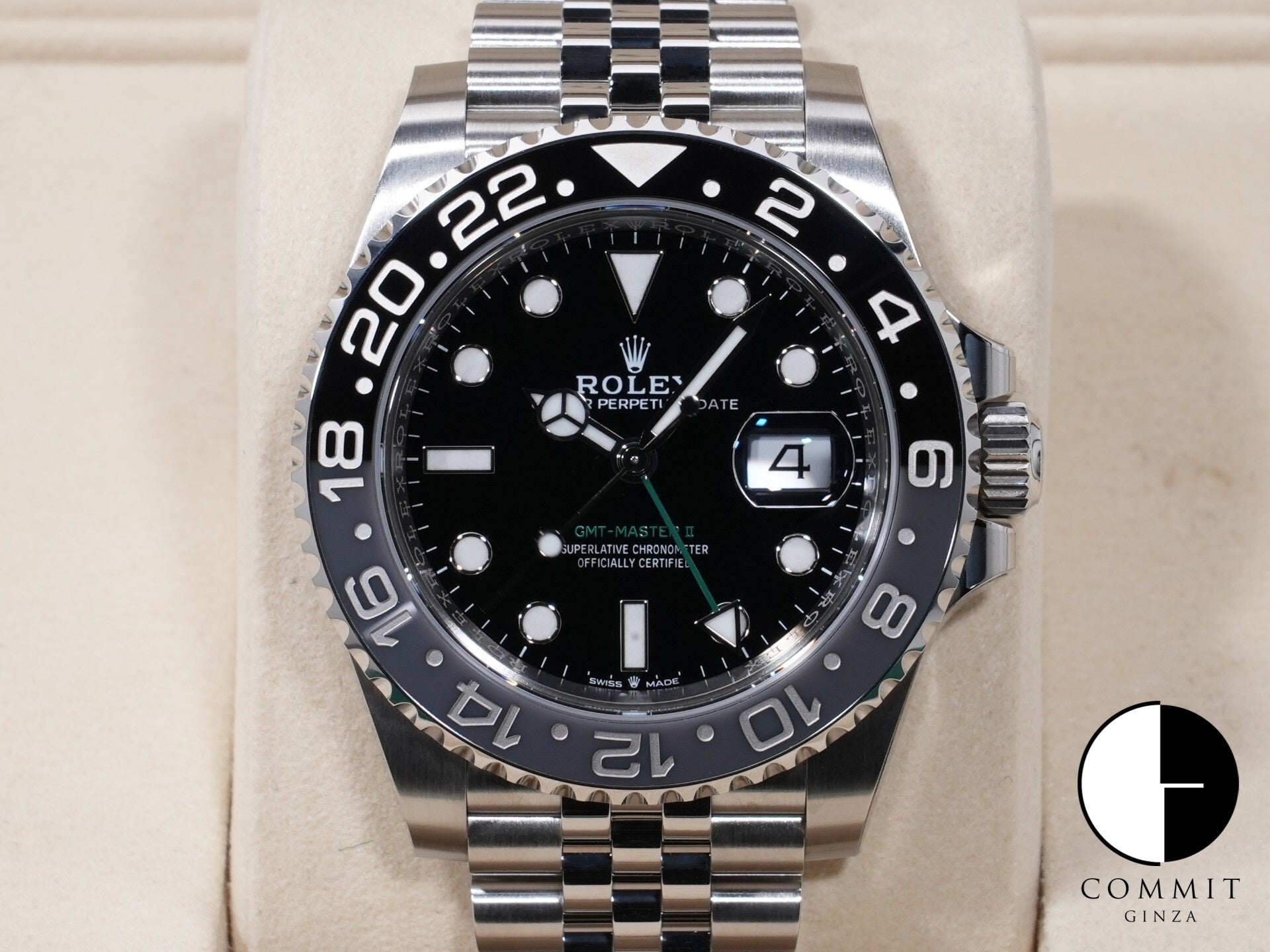 Rolex GMT-Master II Ref. 126710GRNR Stainless Steel Black Dial Jubilee Bracelet Unused cyu64scs