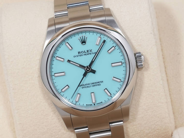 ロレックス オイスターパーペチュアル31 Ref.277200 ステンレススチール ターコイズ文字盤