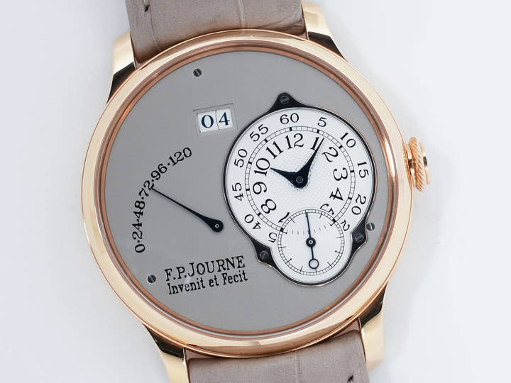 F.P.ジュルヌ オクタ パワーリザーブ Ref.- 18K 6N GOLD ホワイトゴールド シルバーギョーシェ文字盤 中古 oqb6f3dh