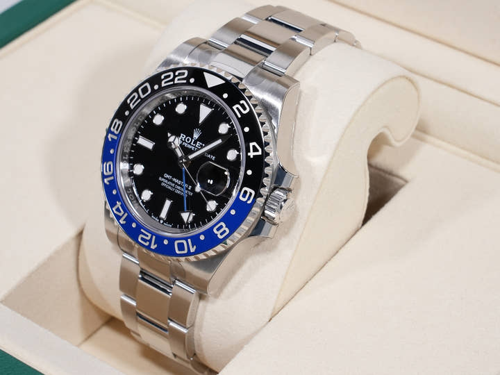 Rolex GMT-Master II Ref. 126710BLNR Stainless Steel Black Dial Oyster Bracelet