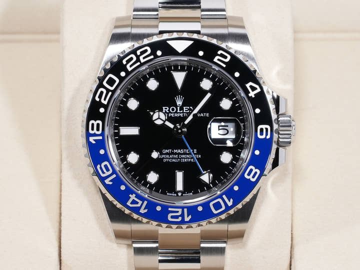 Rolex GMT-Master II Ref. 126710BLNR Stainless Steel Black Dial Oyster Bracelet