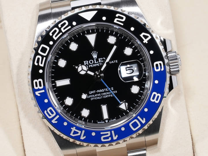Rolex GMT-Master II Ref. 126710BLNR Stainless Steel Black Dial Oyster Bracelet