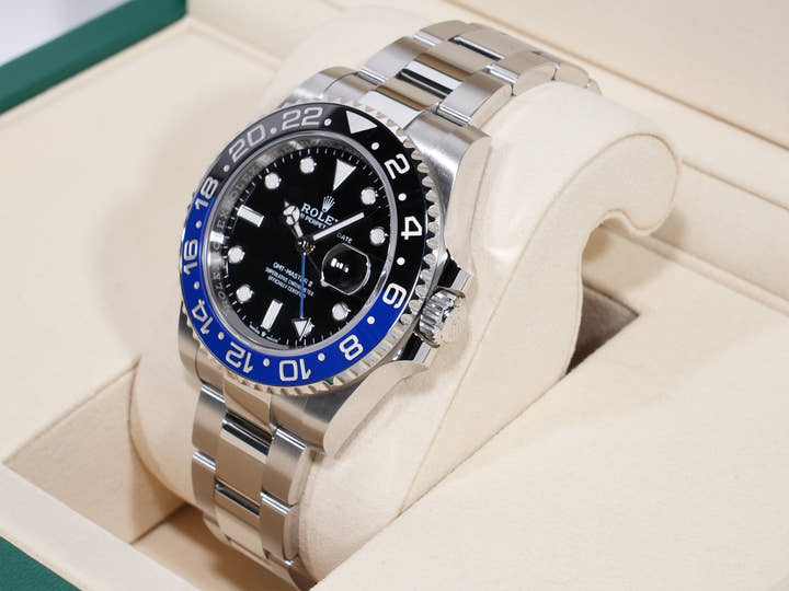 Rolex GMT-Master II Ref. 126710BLNR Stainless Steel Black Dial Oyster Bracelet