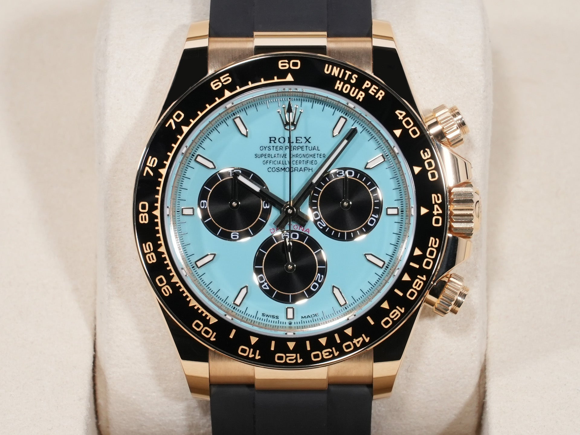 Rolex Daytona Ref. 126518LN 18KYG Turquoise Blue Dial, Excellent Condition knk4eeks