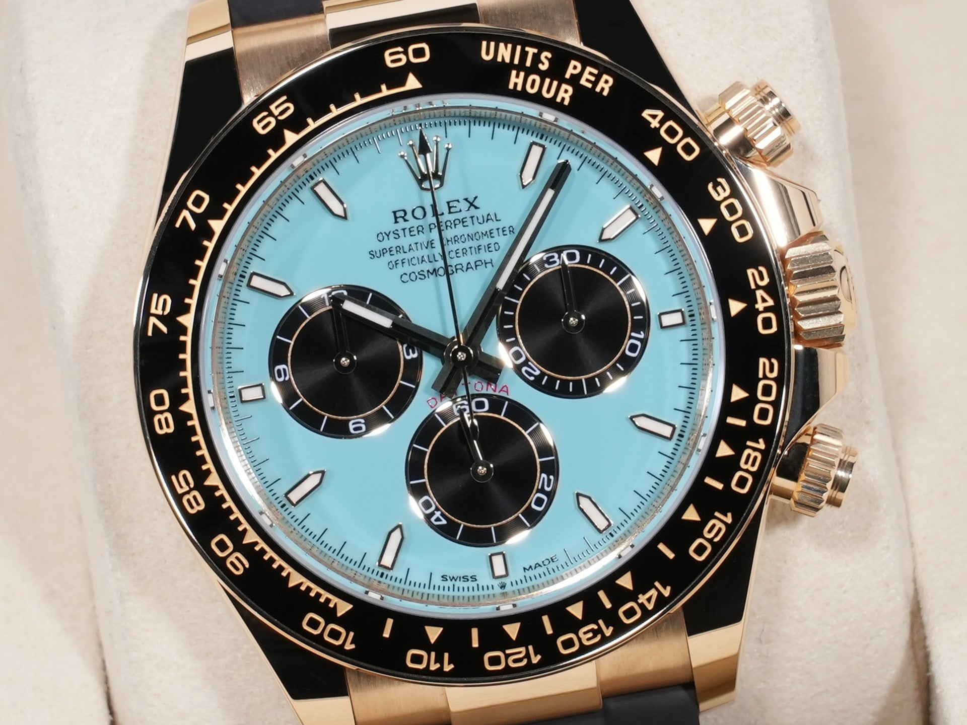 ロレックス デイトナ Ref.126518LN 18KYG ターコイズブルー文字盤 極美品 knk4eeks