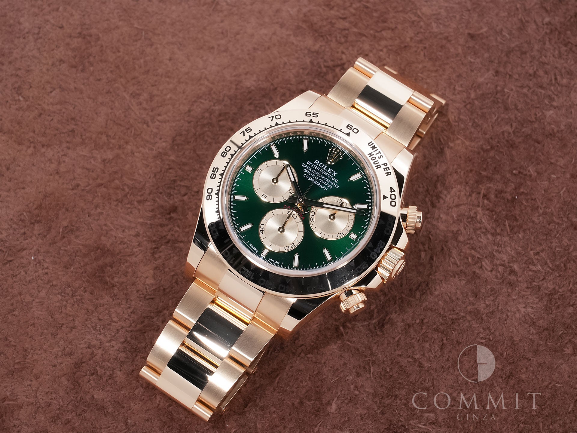Rolex Daytona Ref. 126508 18KYG Green Dial, Excellent Condition aumop67y