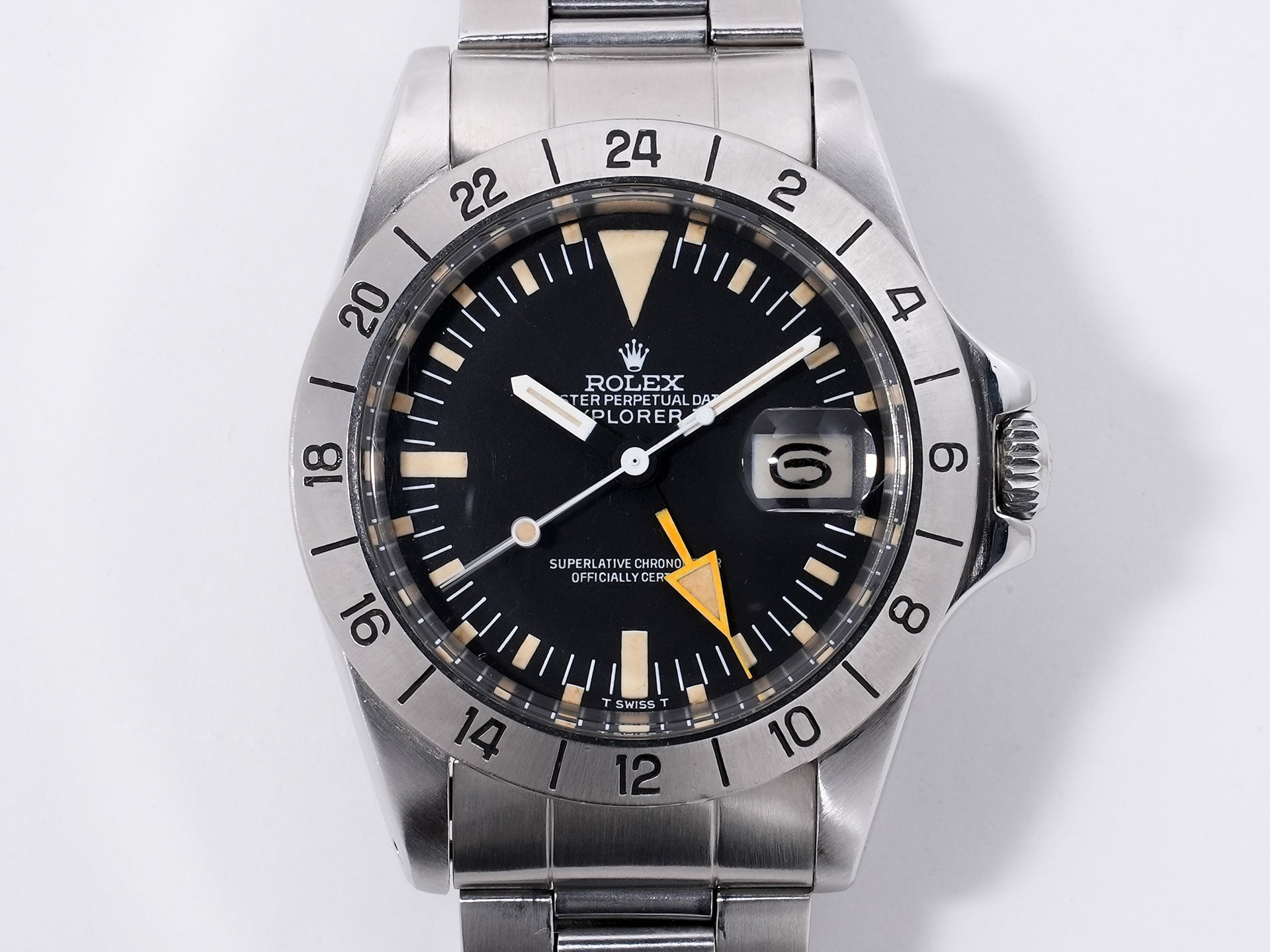 ロレックス エクスプローラーII Ref.1655 SS ブラック文字盤 中古 qhh7xsks