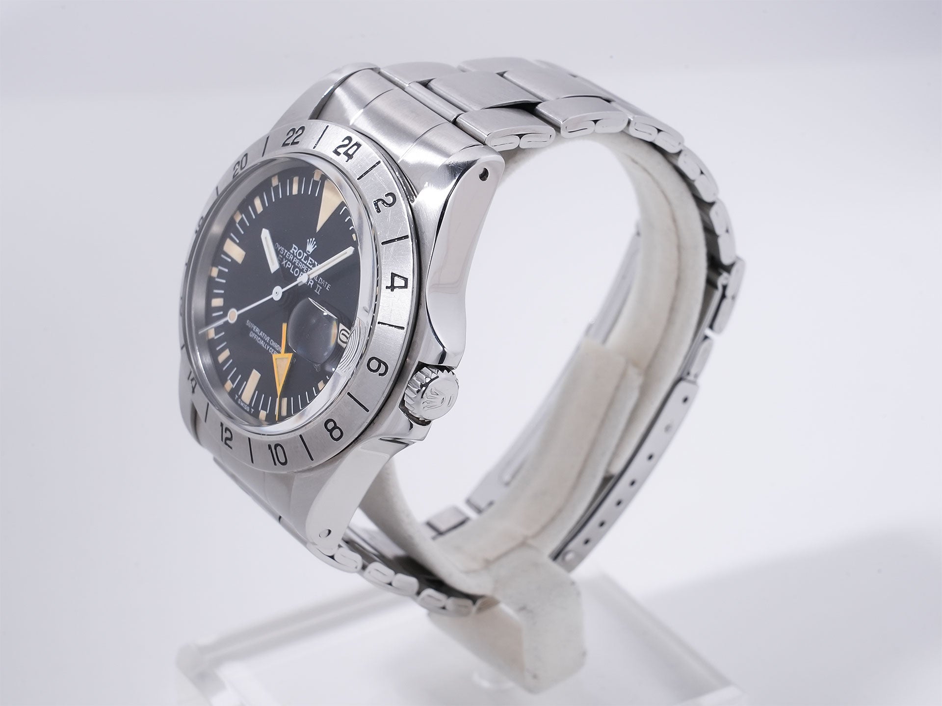 ロレックス エクスプローラーII Ref.1655 SS ブラック文字盤 中古 qhh7xsks