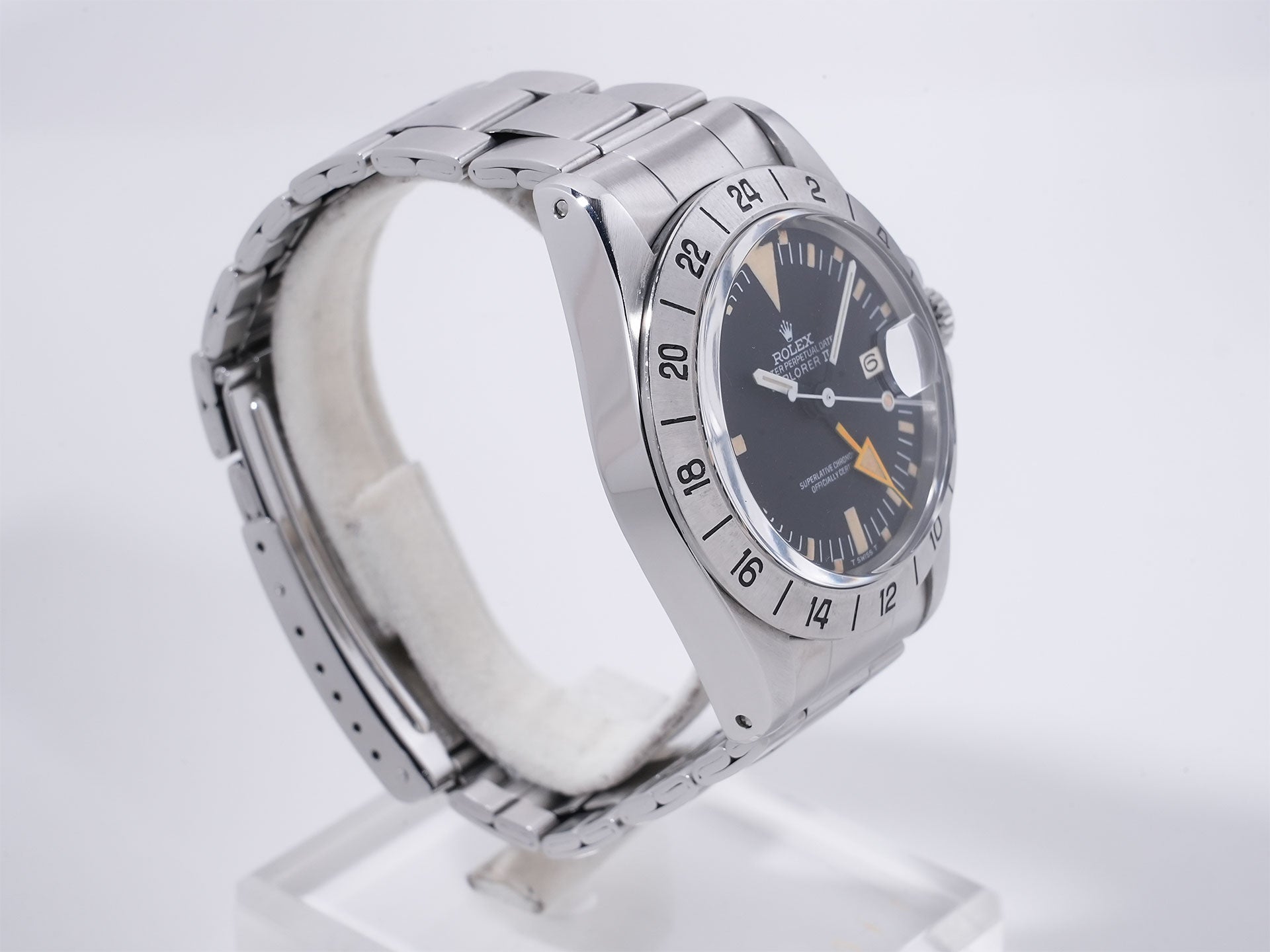 ロレックス エクスプローラーII Ref.1655 SS ブラック文字盤 中古 qhh7xsks